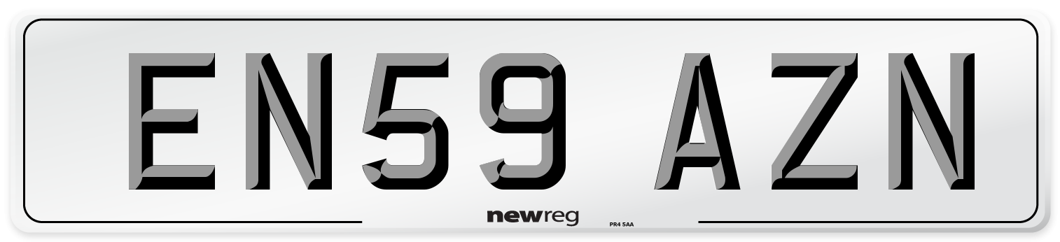 EN59 AZN Number Plate from New Reg